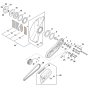 Cast Arm With Guard Assembly for Stihl TSA500 Disc Cutter