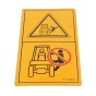 'No Passengers' Decal for Terex TA3, TA6 Dumper - OEM No. T118531