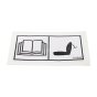 Decal Manual Location for Terex TA3H, TA3SH & TA3.5SH Dumpers - OEM No. T118540