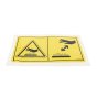 Decal - Burn Hazard for Terex TA3, TA3S, TA3H Dumpers - OEM No. T121979