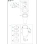 Tank Assembly for Husqvarna T4000