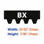 "BX" Toothed Rubber V-Belts
