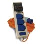 Mobile Mains Power Unit With Twin USB 230V 10A