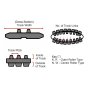 400x74x72 Rubber Track for Case CX50B Mini-Excavators