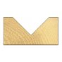 10/11 x 1/2 TCT V Groove Chamfer 45ᄚ 19.0 x 38mm by Trend - 10/11X1/2TC