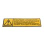 Decal Engine Cold Starting for Winget 100T 150T 175T Mixers - OEM No. V2005276
