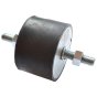 Rubber Mount Male/Male 76x50mm M12 Thread