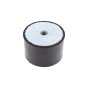 Rubber Mount Female/Female 75x50mm M12 Thread