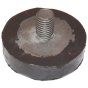 Rubber Foot 46mm x 12mm with M10 x 12mm Stud
