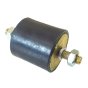 Rubber Mount Male/Male 50x50mm M10 Thread