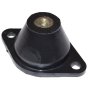 Rubber Flanged Mount M10 Oval 38mm Tall