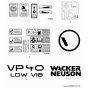 Decals for Wacker VP40H