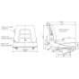 VS12 Semi Suspension Dumper Seat C/W Runners