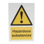 Hazardous Substances Sign 240x360mm 3mm Foamex Safety Notice