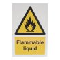 Flammable Liquid Sign Foamex (240mm x 360mm)
