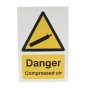 Danger Compressed Air Sign 240x360mm Foamex 3mm