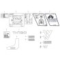 Wacker TH730 Decals