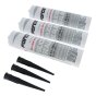 Force RTV Black Silicone Sealant - 3 Pack of 300ml Cartridges