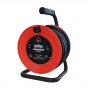 FAITHFULL 240V 13A Cable Reel 20m Cable 2x Shuttered Sockets BS EN 61242