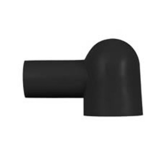 Black PVC Insulating Boot - Cable Entry 8mm, Terminal 17mm Dia Pack of 1000 - 3-003-70