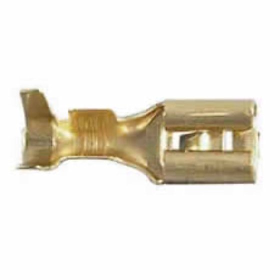 Push-On Terminal with Locking Tag - 4.80mm for 1.00-2.50mm cable Pack of 50 - 0-005-18