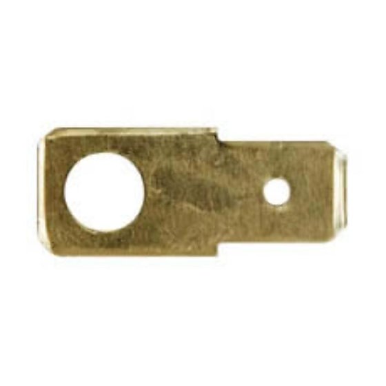 Push-On Terminal - 6.30mm Blade, 5.00mm Hole (Pack of 50) - 0-005-28