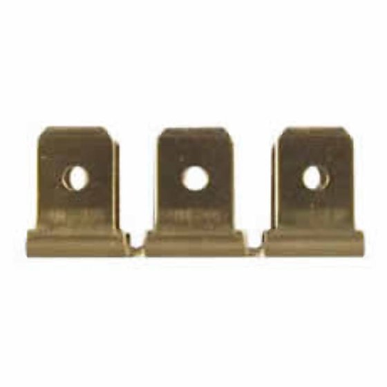 Blade Earth Terminal - 6.30mm Blade x 6, 4.10mm Holes (Pack of 50) - 0-005-35