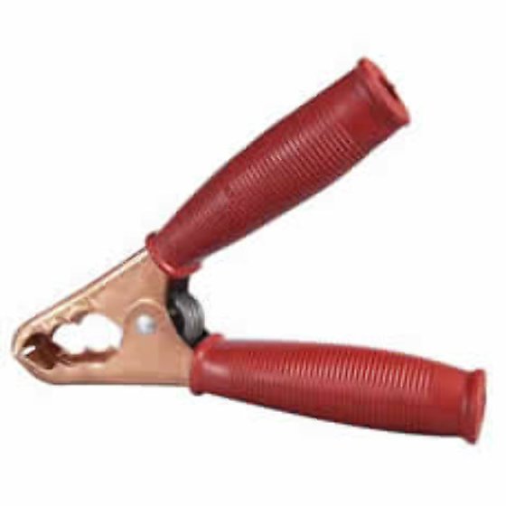 200A Red/Black Solid Copper Crocodile Clips Jaws Opening 40mm - Two Pairs - 0-153-50