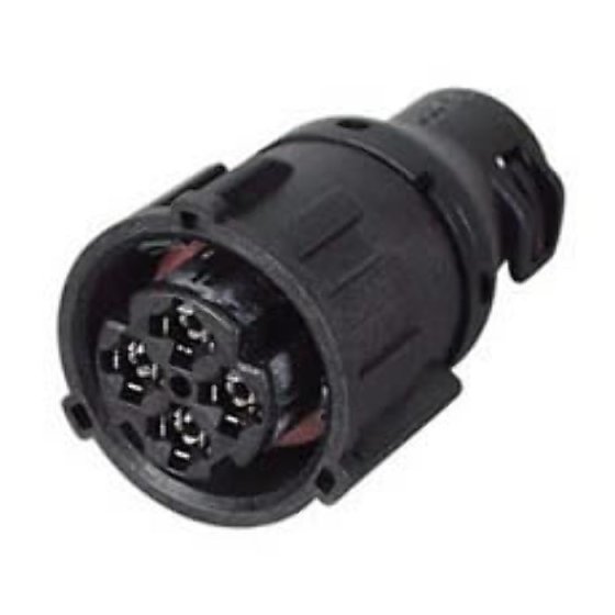 DIN Black Nylon In-Line Connector for 10NW Tubing - 4 Way - Each - 0-326-53