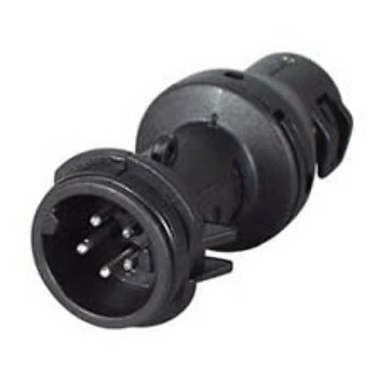DIN Male Black Nylon Connector for 10NW Tubing - 5 Way - Each - 0-326-55