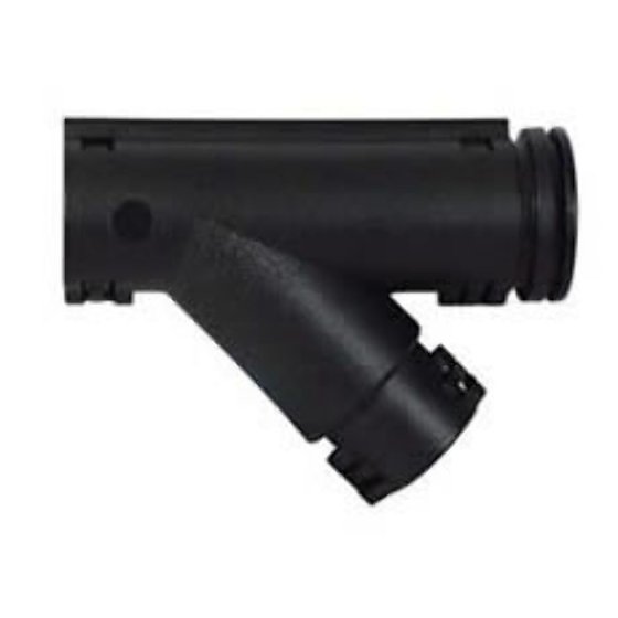 Black Nylon Unsealed Y-Piece Elbow Connector - 7.5 x 7.5 x 7.5NW - Each - 0-327-10