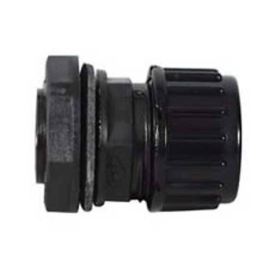 Black Nylon Sealed Connection Gland for Unsplit Tubing - 10NW - Each - 0-330-80