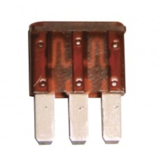 Brown Micro 3 Triple Blade Type Fuse - 7.5A - Each - 0-371-58