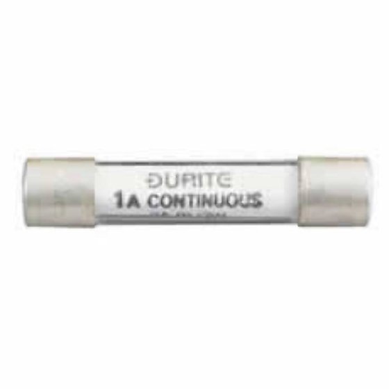 32mm Flat-Ended Glass Fuse - 1A Continuous 2A Blow (Pack of 10) - 0-374-01
