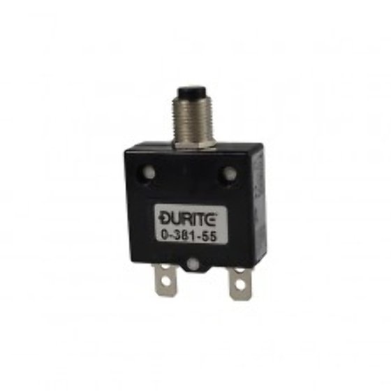 Circuit breaker 10A - 12V/24V ‘push to reset’ single pole circuit breaker - Each - 0-381-60