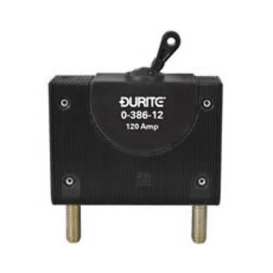 Panel Mounted Toggle Actuated Circuit Breaker - 125A, 12/24V - Each - 0-386-12