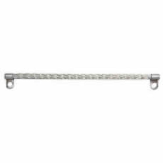 225mm Round Heavy Duty Tinned Copper Bonding Strap - 16/32/0.30mm 260A PK 5 - 0-393-09