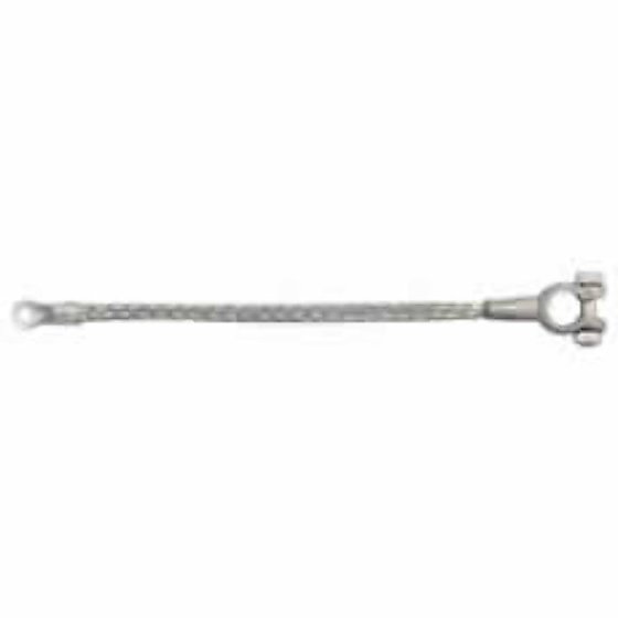 Universal 150mm Round Tinned Copper Earth Strap - 24/9/0.30mm 110A (Pack 5) - 0-401-06
