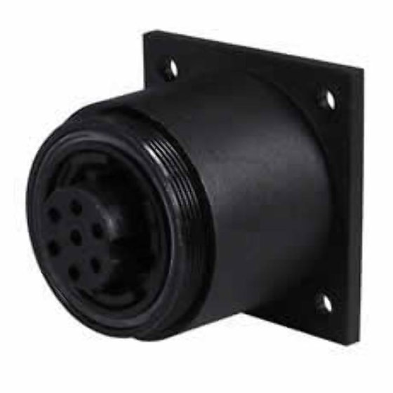 3 Pin Waterproof Plastic Bulkhead Socket - 10A - Each - 0-463-69