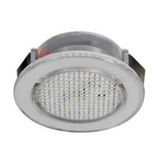 LED Downlighter Lamp - 12/24V Recessed mounting, plastic - Each - 0-668-01