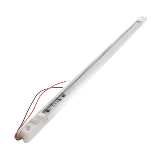Durite LED Interior Lamp with Switch White 6500K 10-30V 12.4W IP67 620x25x13mm