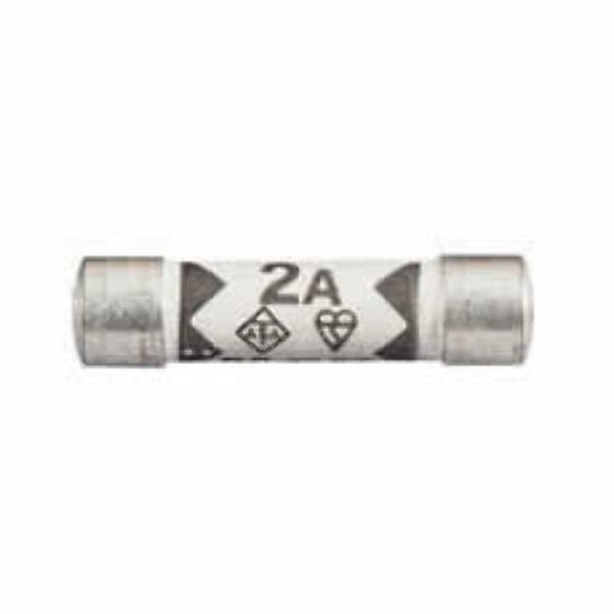 2 Amp Black Mains Fuse - (Pack of 200) - 3-696-02