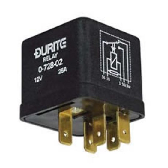 24V Latching Change Over Relay - 12.5A - Each - 0-728-04