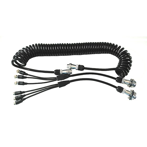 CCTV 3 Way Heavy Duty 8-Core Retractable Suzi Cable Kit Each