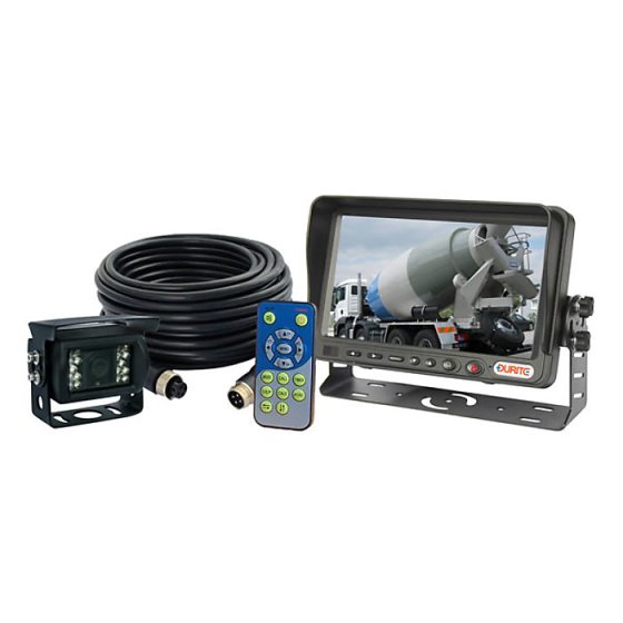 CCTV Kit 7" Colour TFT I/R 3 Input 1 Cam w/sound 12/24 volt Each