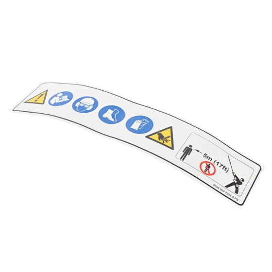 Warning pictogram for Stihl HL 100 K, HL 45 Hedge Trimmers - OEM No. 0000 967 7294