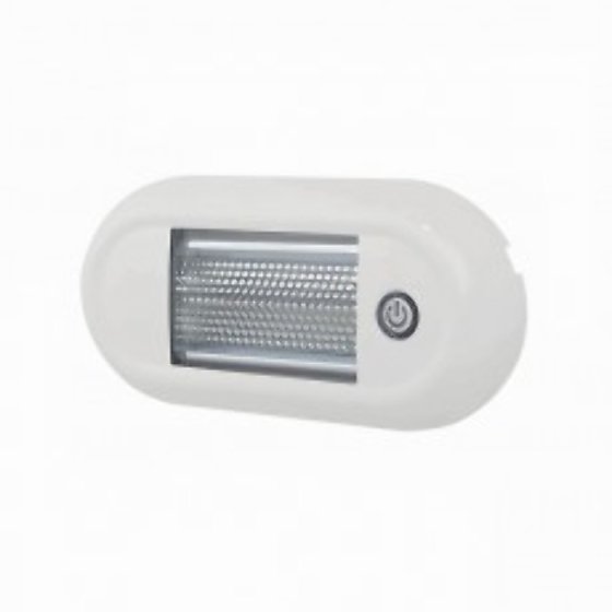Roof Lamp, Touch LED White, IP67, ECE R10 - 12/24V - Each - 0-668-68
