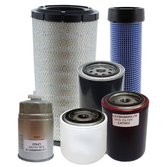 Filter Service Kit for Benford Terex 9 Tonne Dumper with Perkins T1 Engine, Metal Filter Housing and Tanks - March 1999 - June 2000