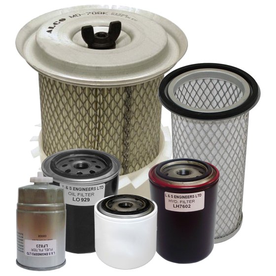 Filter Service Kit for Terex/ Mecalac 5 - 7 Tonne Dumpers with Perkins T1 Engine and Metal Tanks - upto May 2000