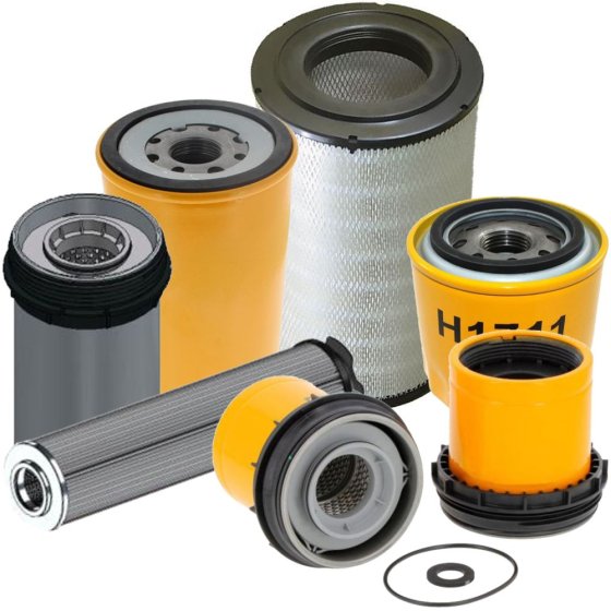 1000 Hours Filter Kit for JBC 6T-2 Site Dumper